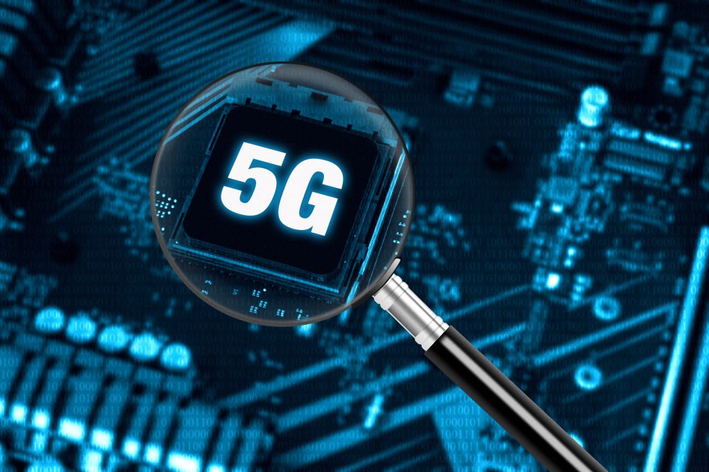 Telecommunications technology background of 5G high-speed mobile