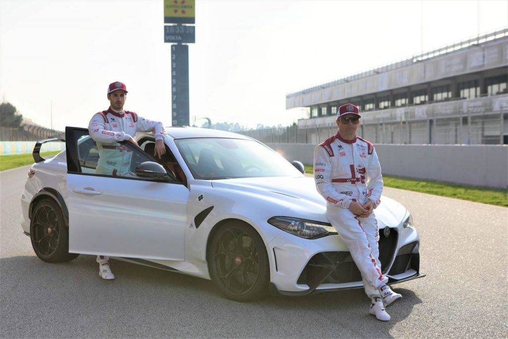 01 Giulia GTAm, Antonio Giovinazzi and Kimi Räikkönen