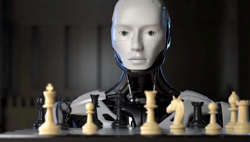 robot-playing-a-game-of-chess-233TQKJ