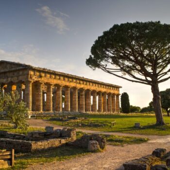 The ancient ruins of Paestum