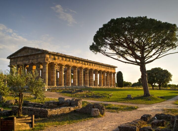 The ancient ruins of Paestum